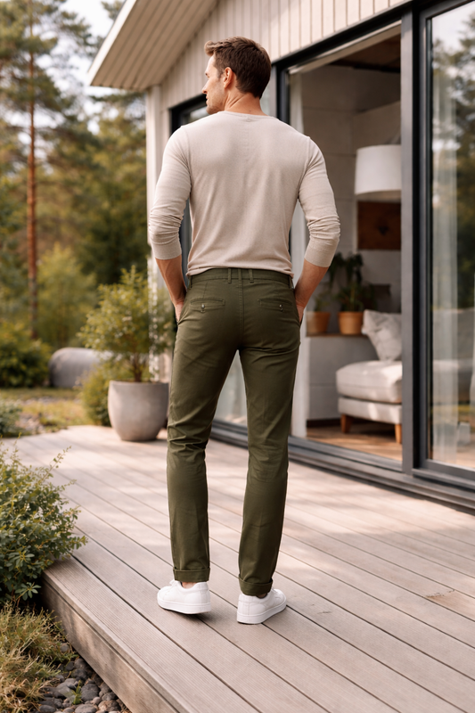 Garment Dyed Stretch Chino