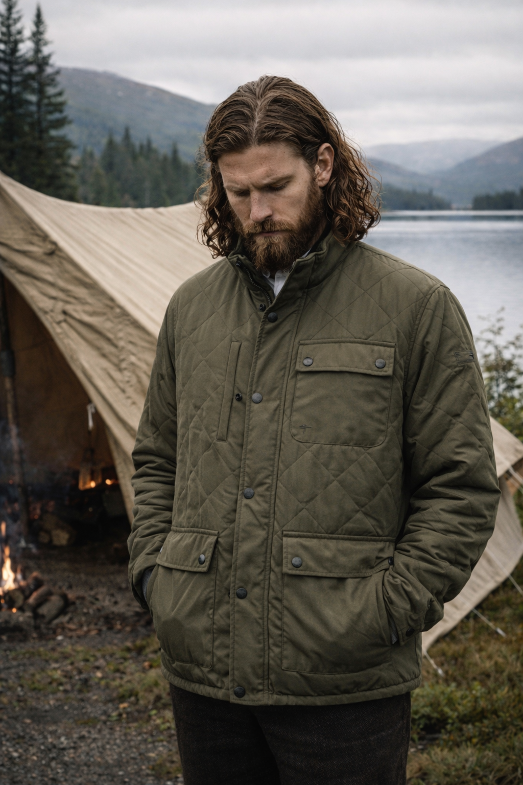 Quilted Fieldjacket – Technical Cotton Blend