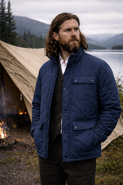 Quilted Fieldjacket – Technical Cotton Blend
